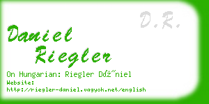 daniel riegler business card